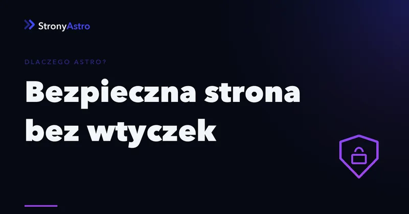 Bezpieczna strona bez wtyczek i logowania