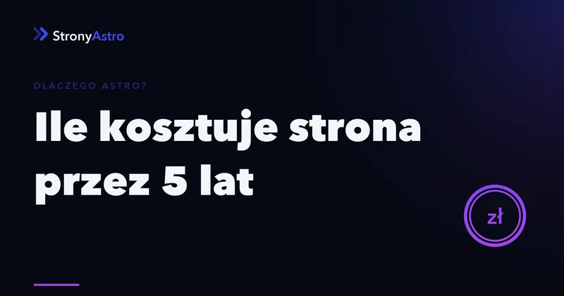 Ile naprawdę kosztuje strona przez 5 lat