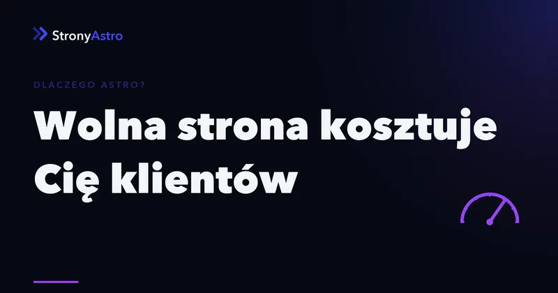 Wolna strona kosztuje Cię klientów